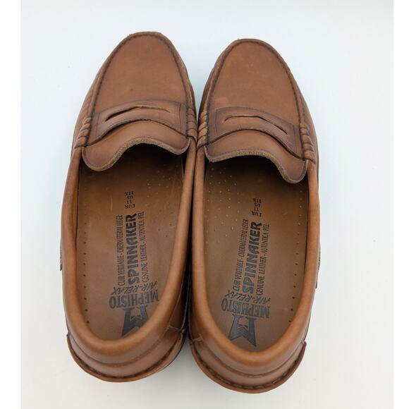 Mephisto Cap Vert Penny Loafer Shoes Men's Rust Leather Size US11.5 EU44 - Picture 5 of 12